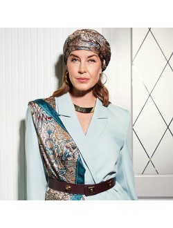 Silk Scarf | Antique Paisley Petrol