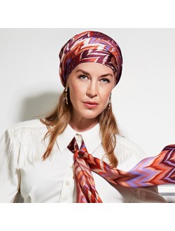Silk Scarf | Wave Dusty Rose